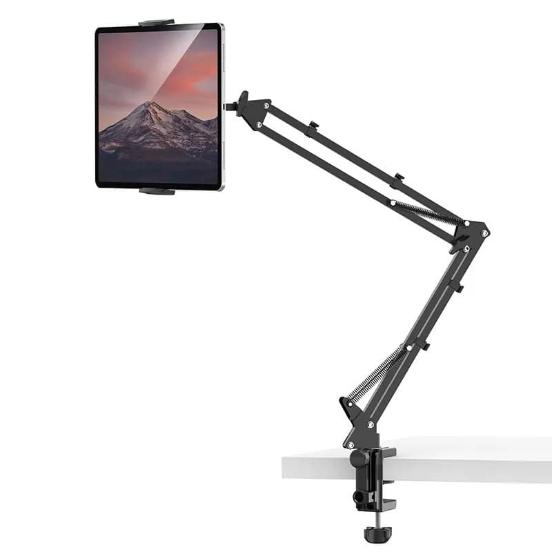 Suporte Celular Com Braço Articulado E Ajustado Para Mesa